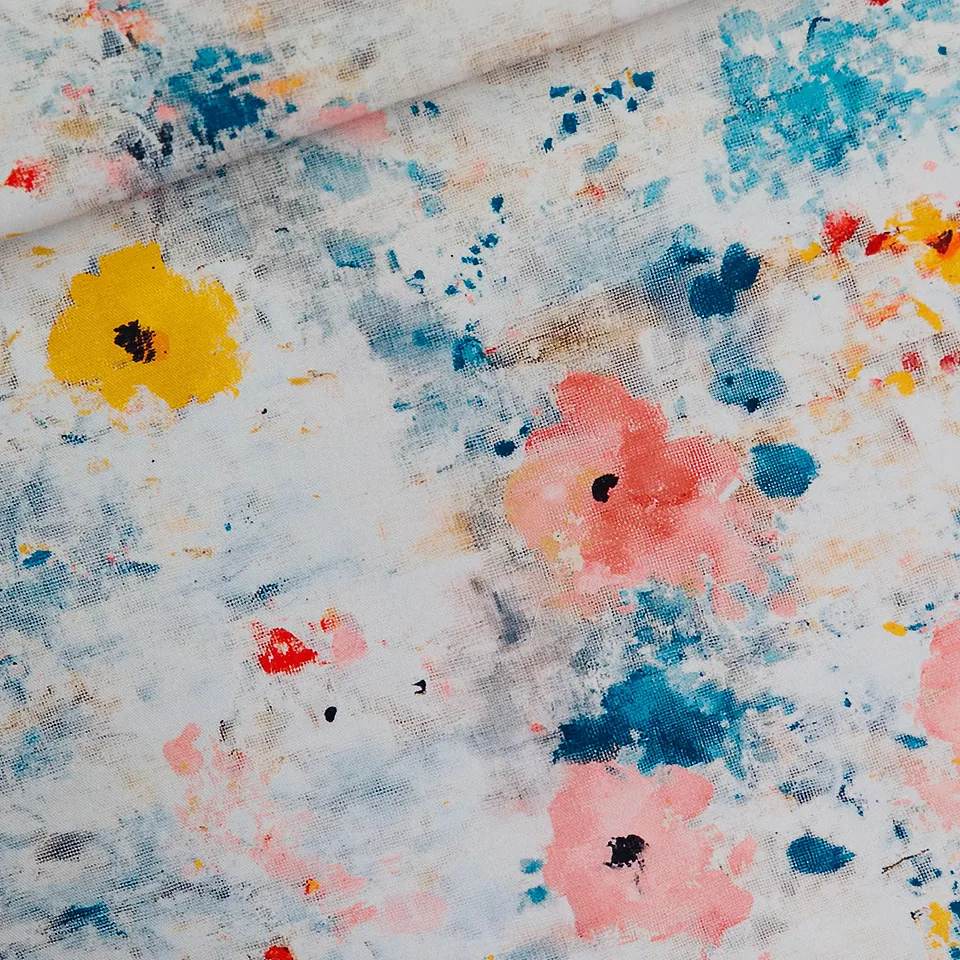 Canvas met geschilderde bloemen- See You At Six