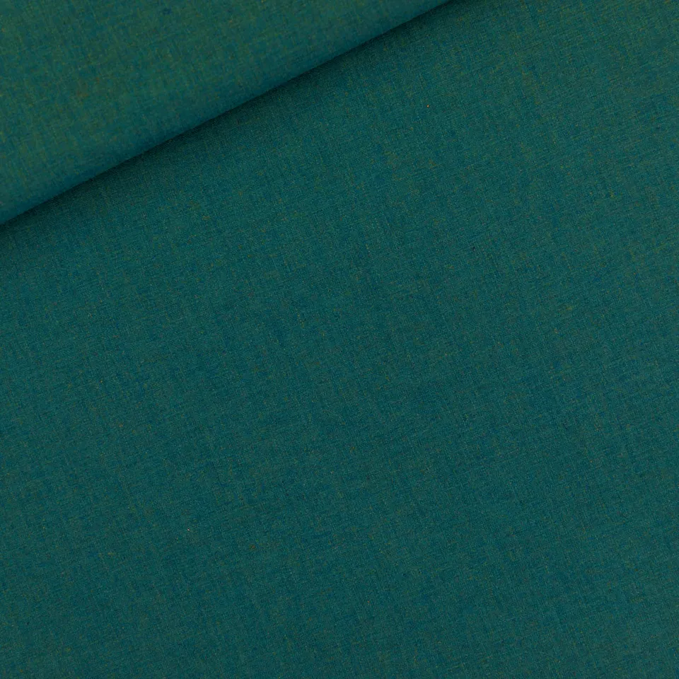 Linnenviscose effen groenblauw - See You At Six