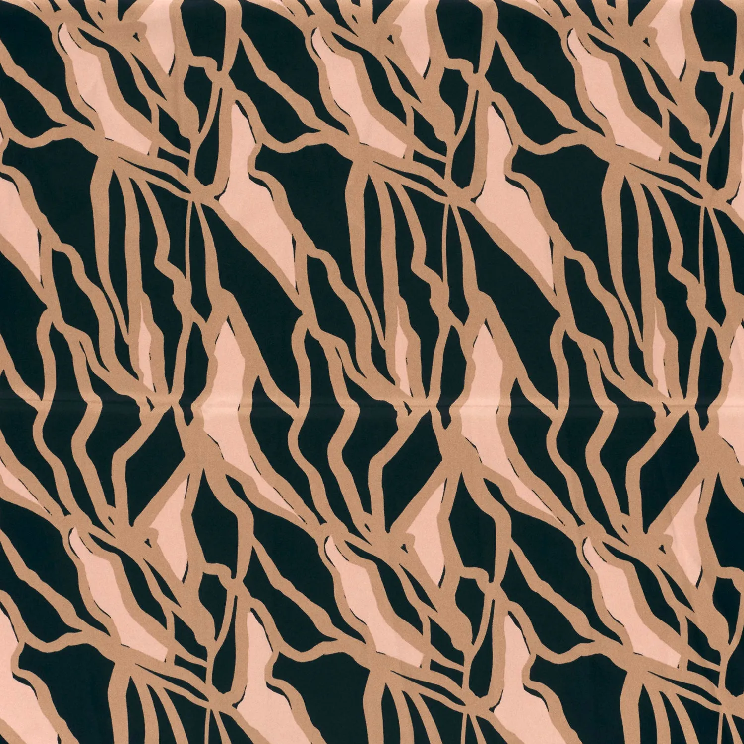 Satijn Duchesse stof bedrukt abstract marine - My Image