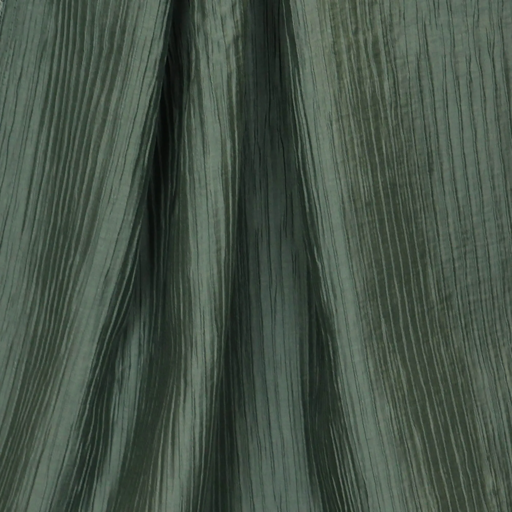 Tencel donkergroen met verticale streep - Knipmode