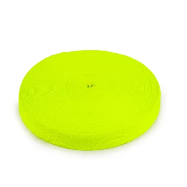 Tassenband 30 mm fluo geel- Katia