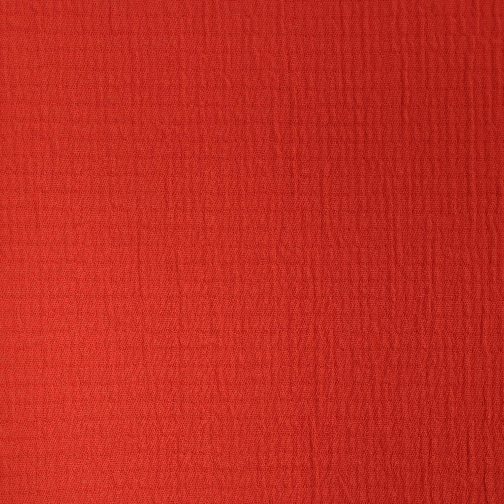 Crêpe lichte stretch oranjerood