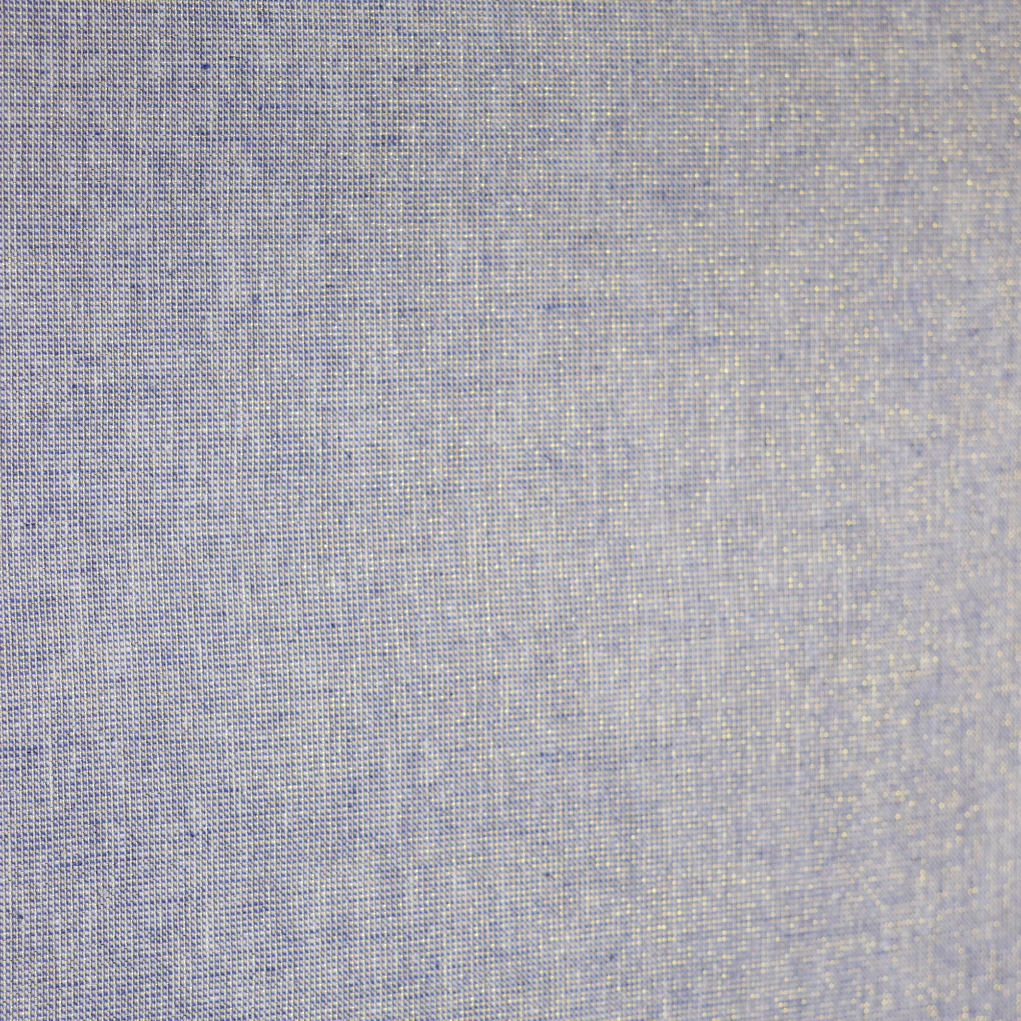 Katoen linnen lurex blauw