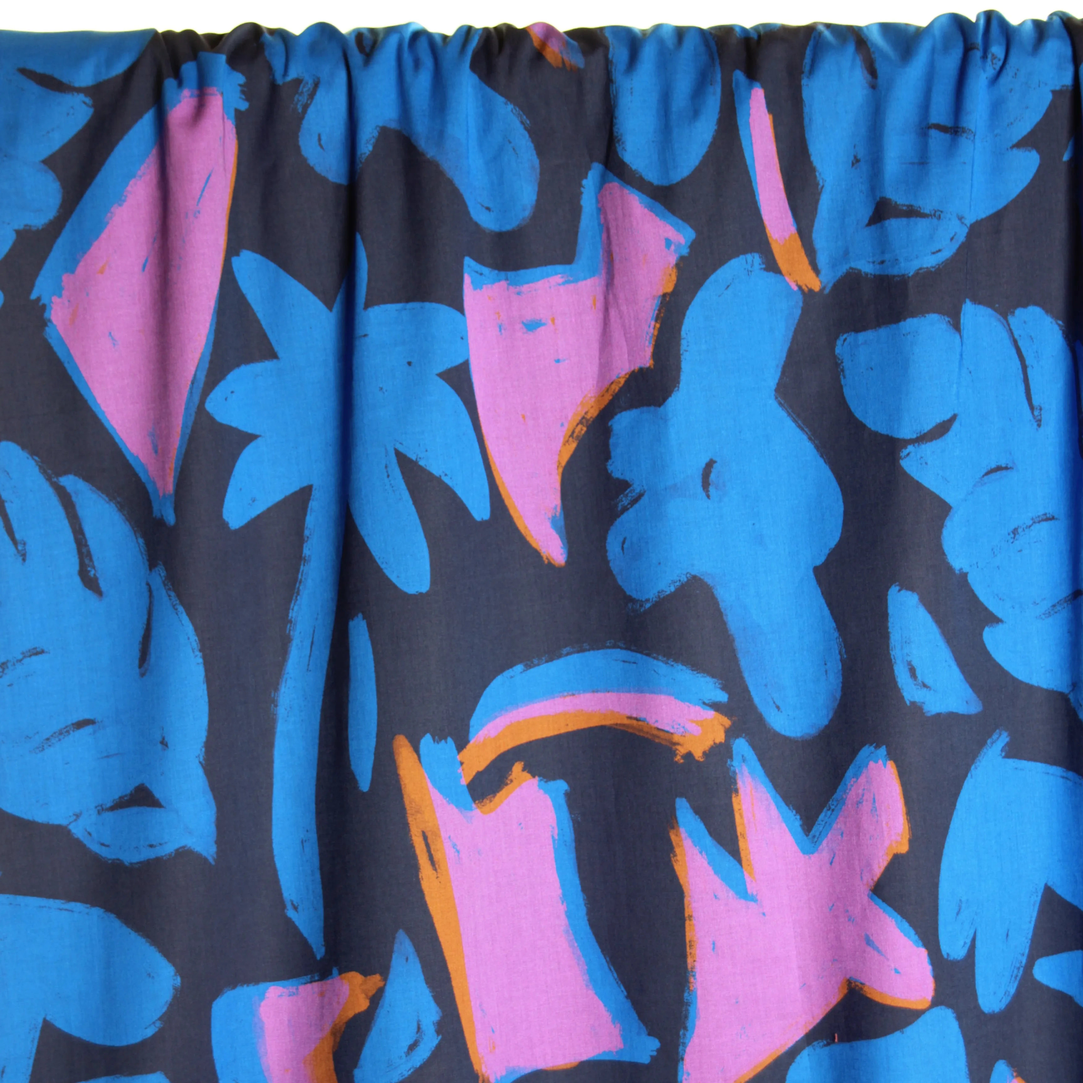 Katoen blauw met print - Atelier Jupe
