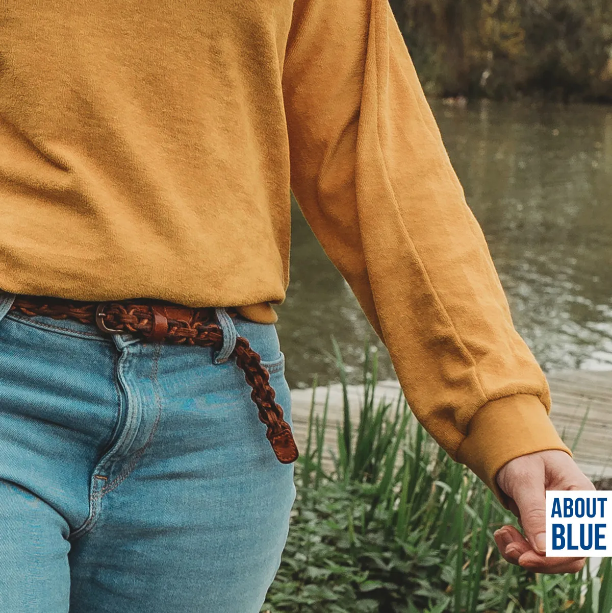 Spons badstof goud - About Blue
