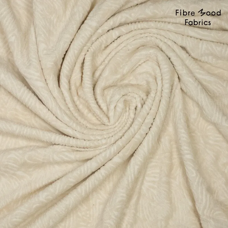 Jacquard pels ecru - Fibre Mood