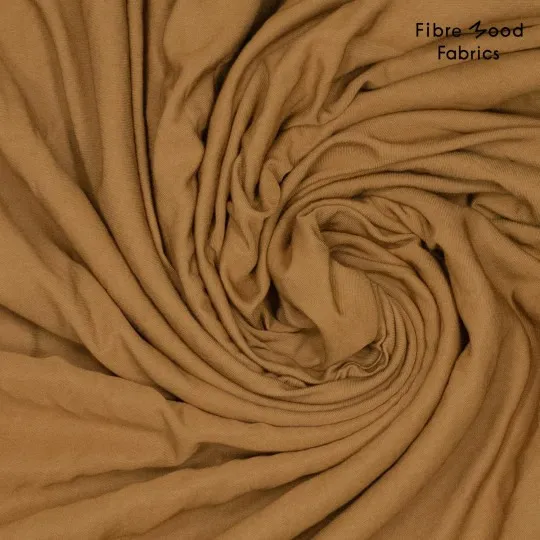 Twill viscose nylon bruin - Fibre Mood