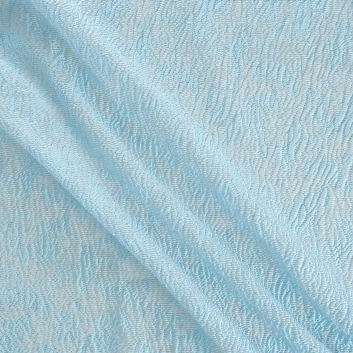 Jacquard reflief blauw bladeren - Lorré