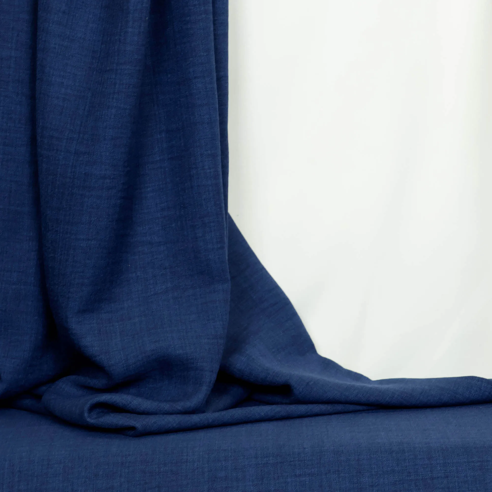 Linnenlook polyester donkerblauw  - Burda