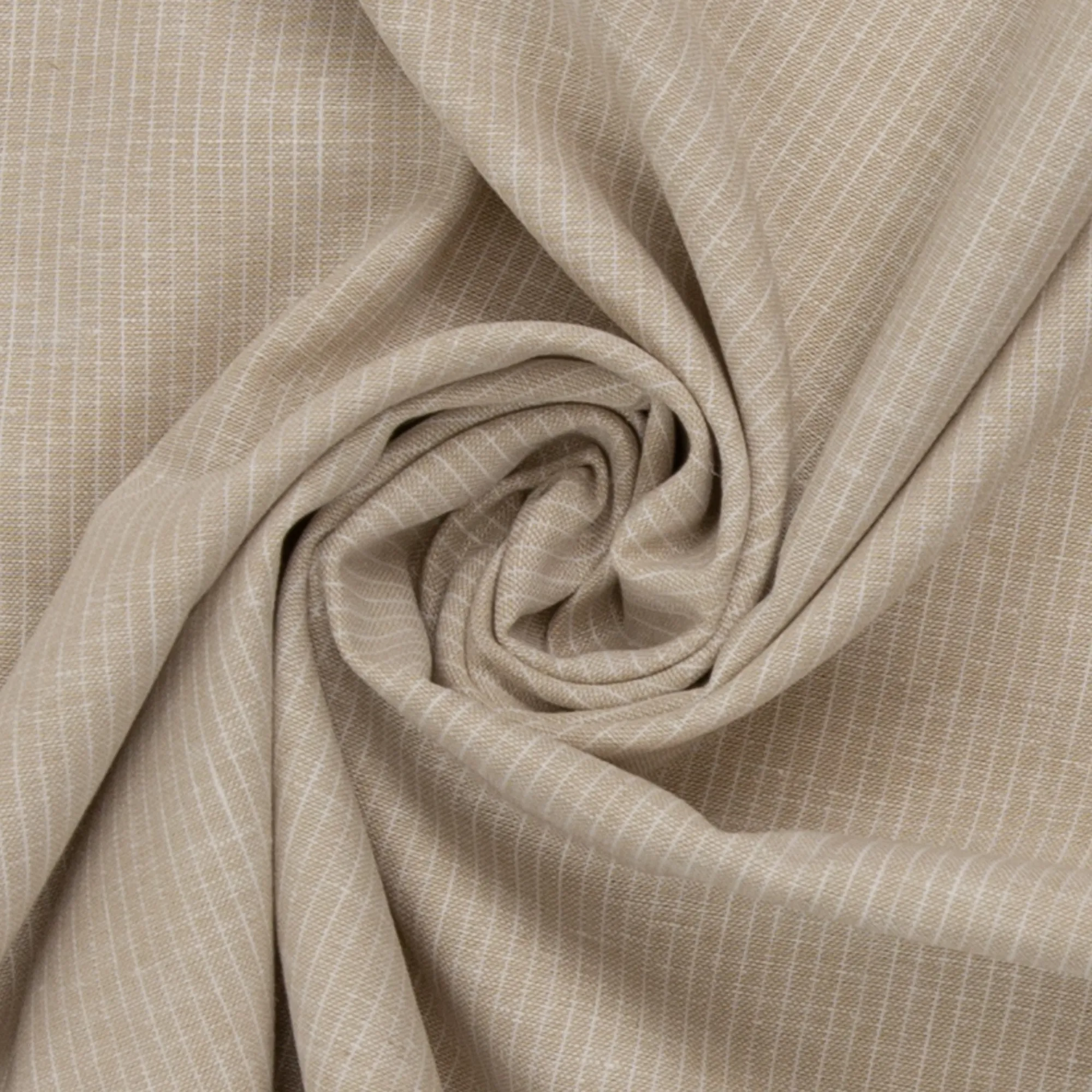 Linnenmengeling beige gestreept