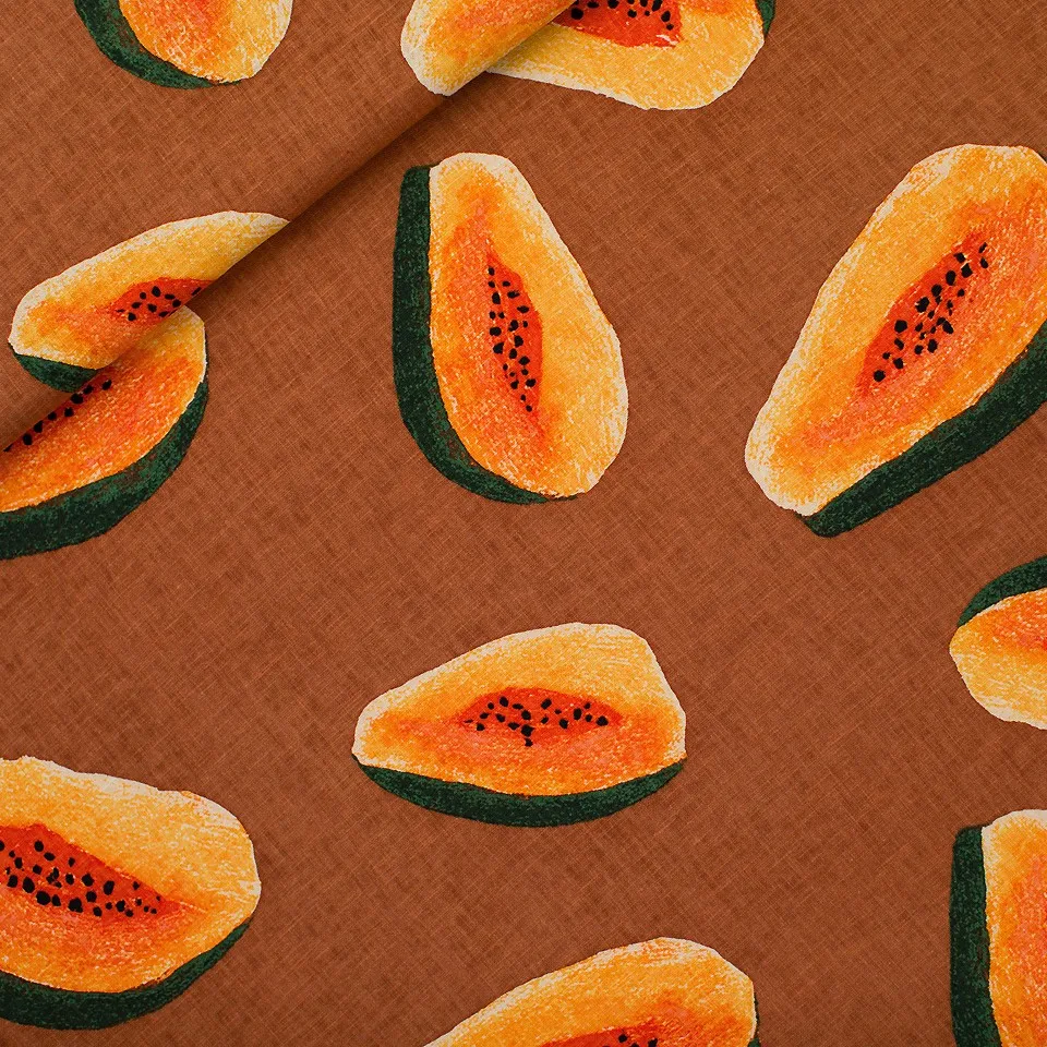 Linnenviscose Papayas -See You At Six