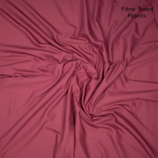 Polyester viscose twill stretch bordeaux