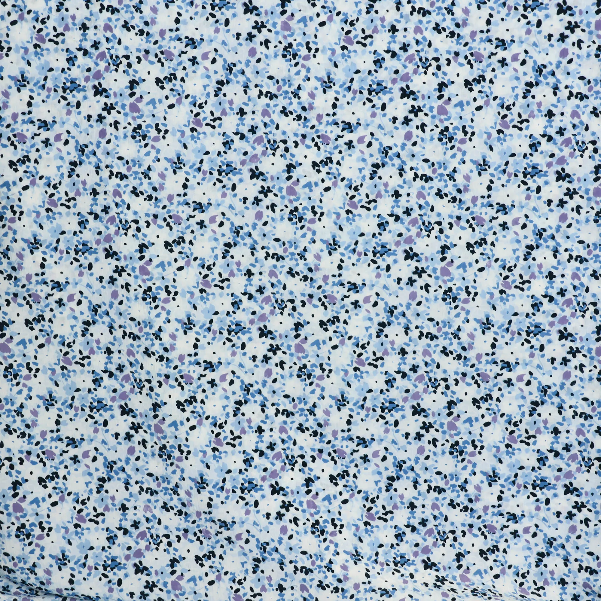 Voile blauwe print