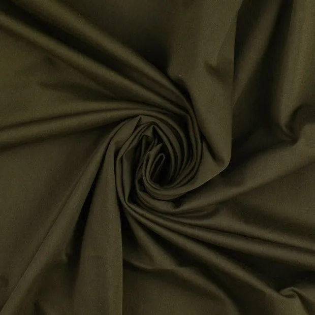 Katoen tricot bosgroen