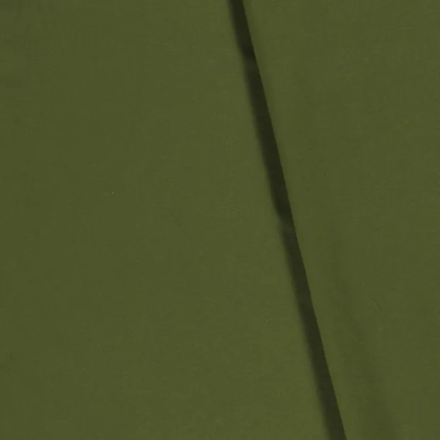 Katoen tricot bosgroen