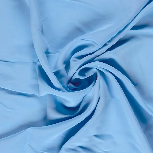 Viscose mengeling stone washed blauw