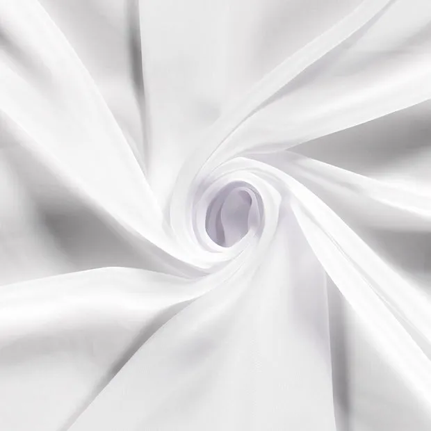Chiffon effen optisch wit