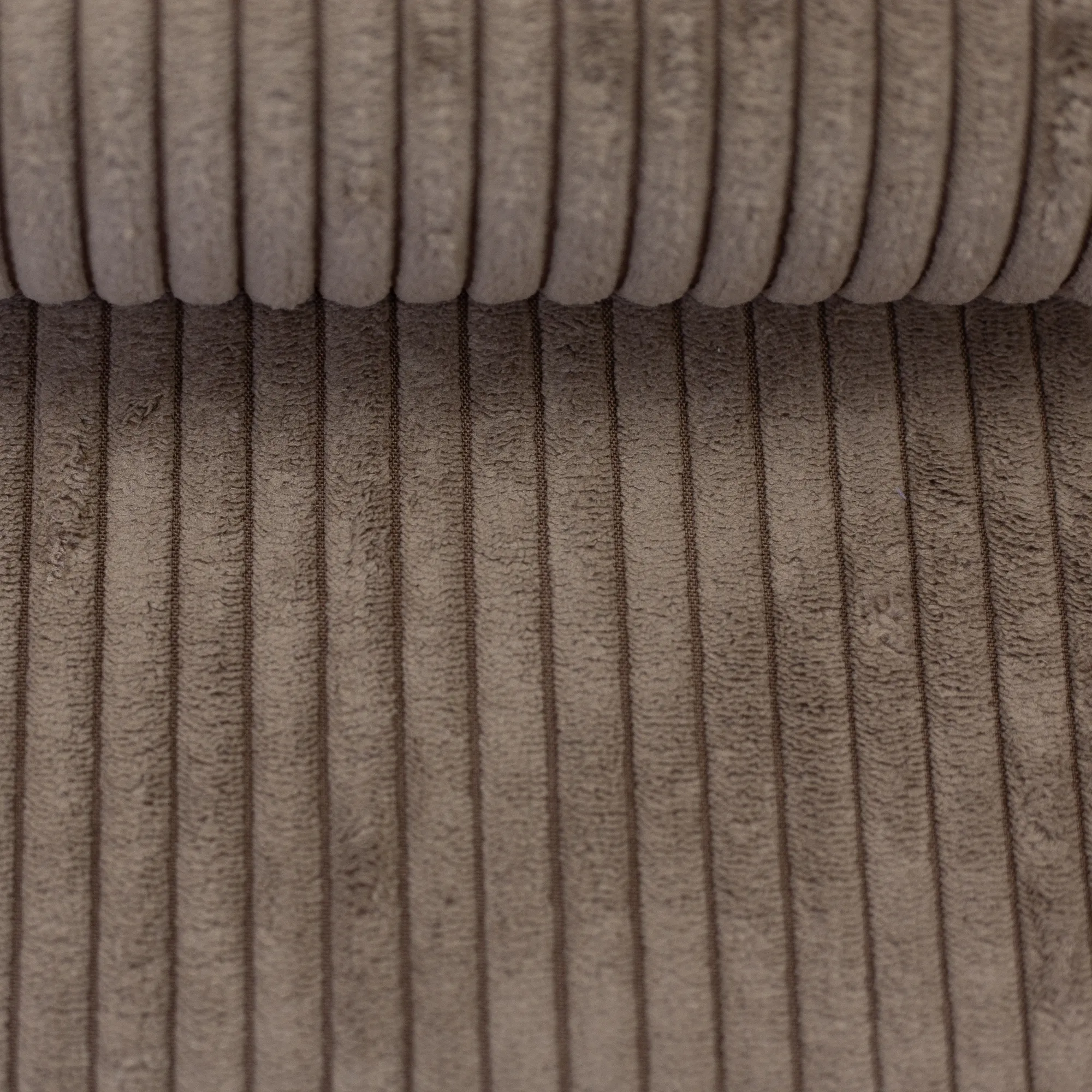 Harde ribfluweel taupe
