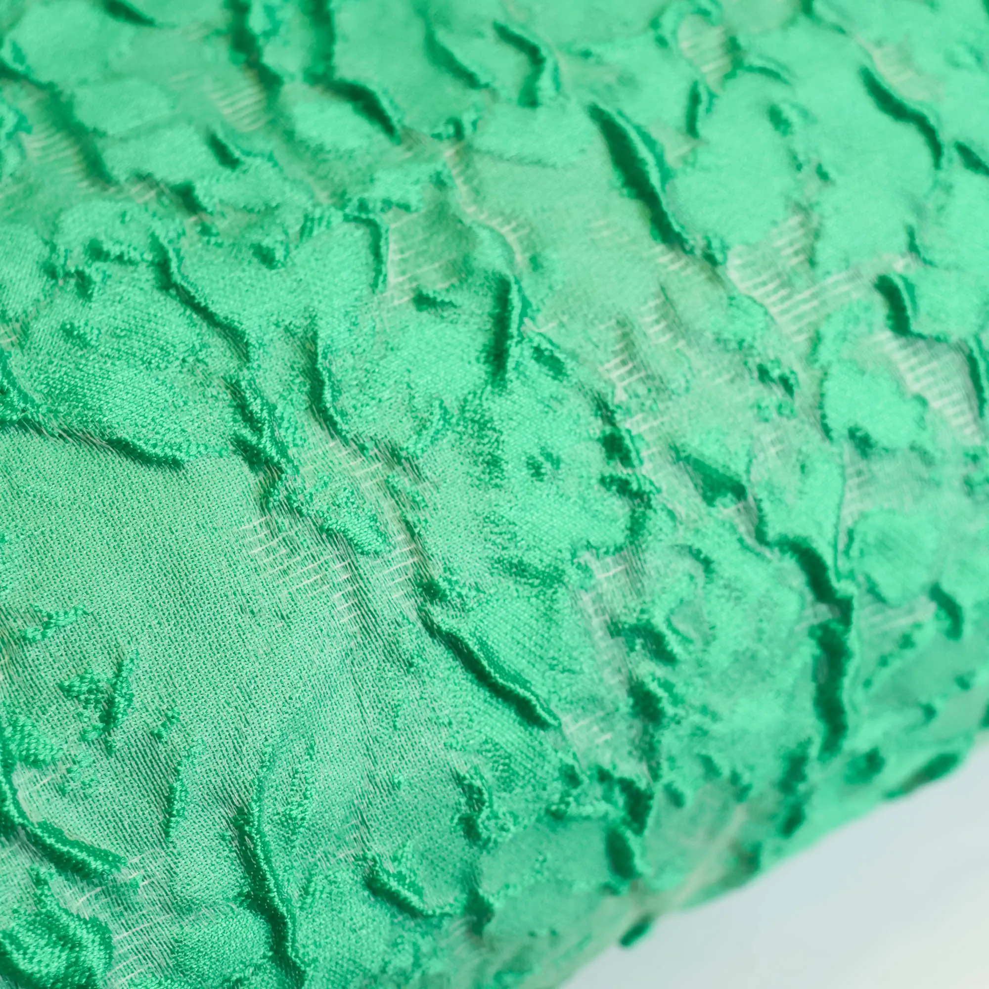Jacquard reliëf groen