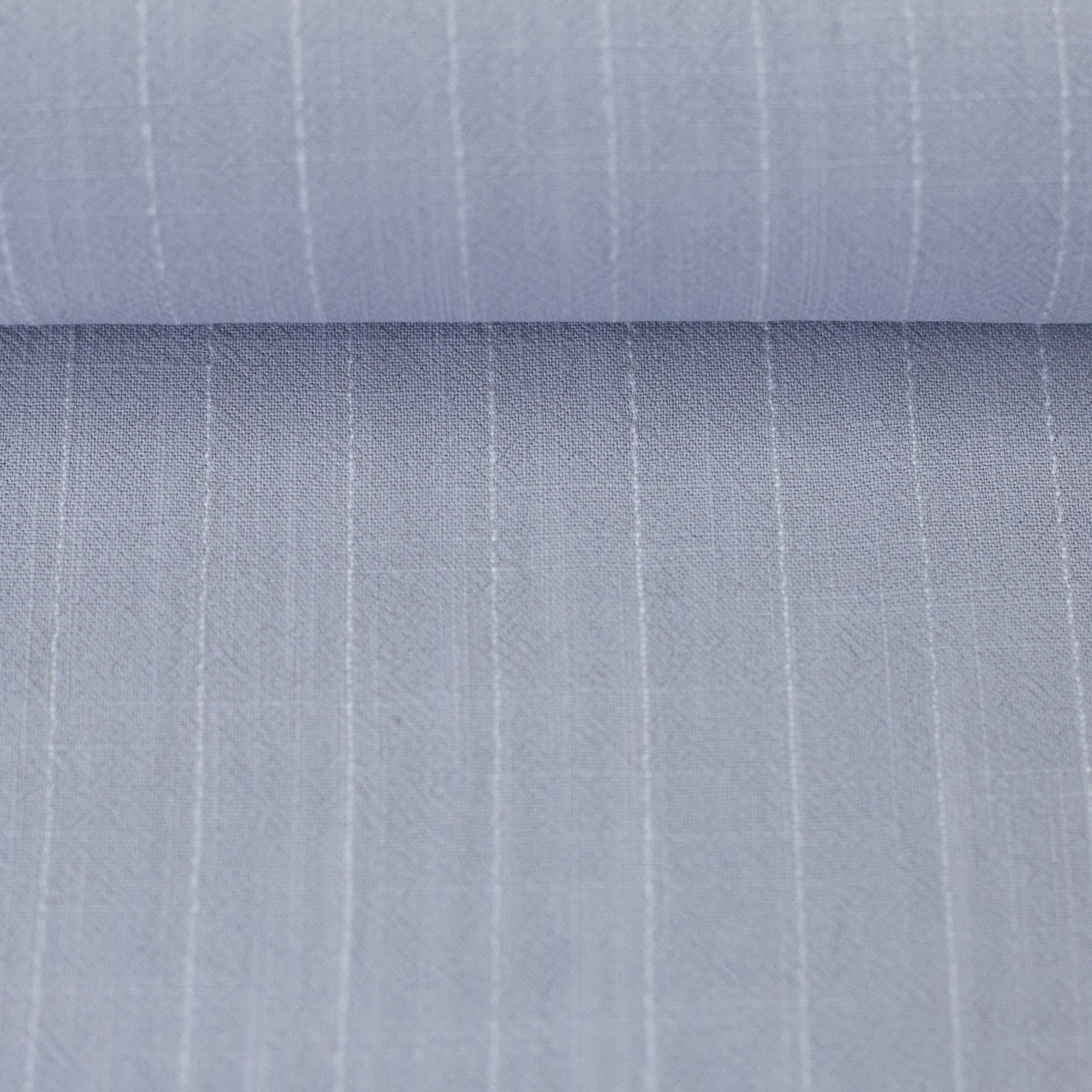 Viscose linnen gestreept grijs