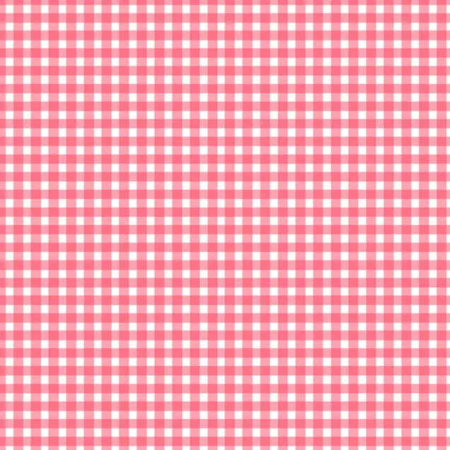 Katoen geruit wit/roze