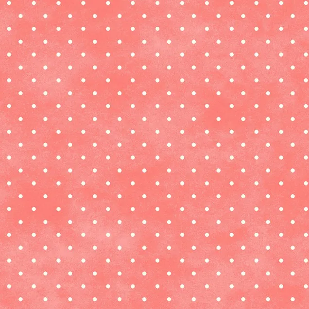 Katoen roze met witte bolletjes