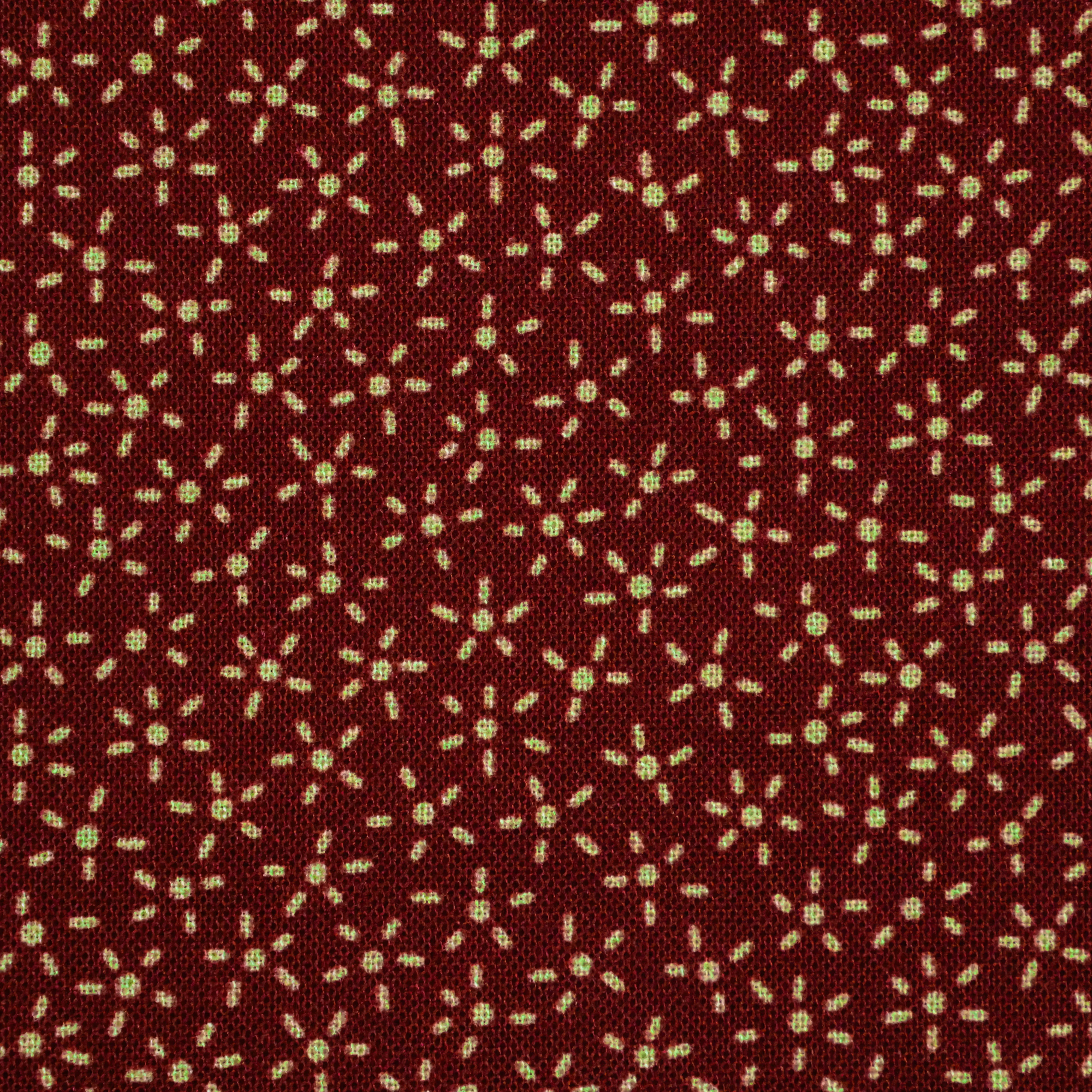 Katoen rood met zonnentjes