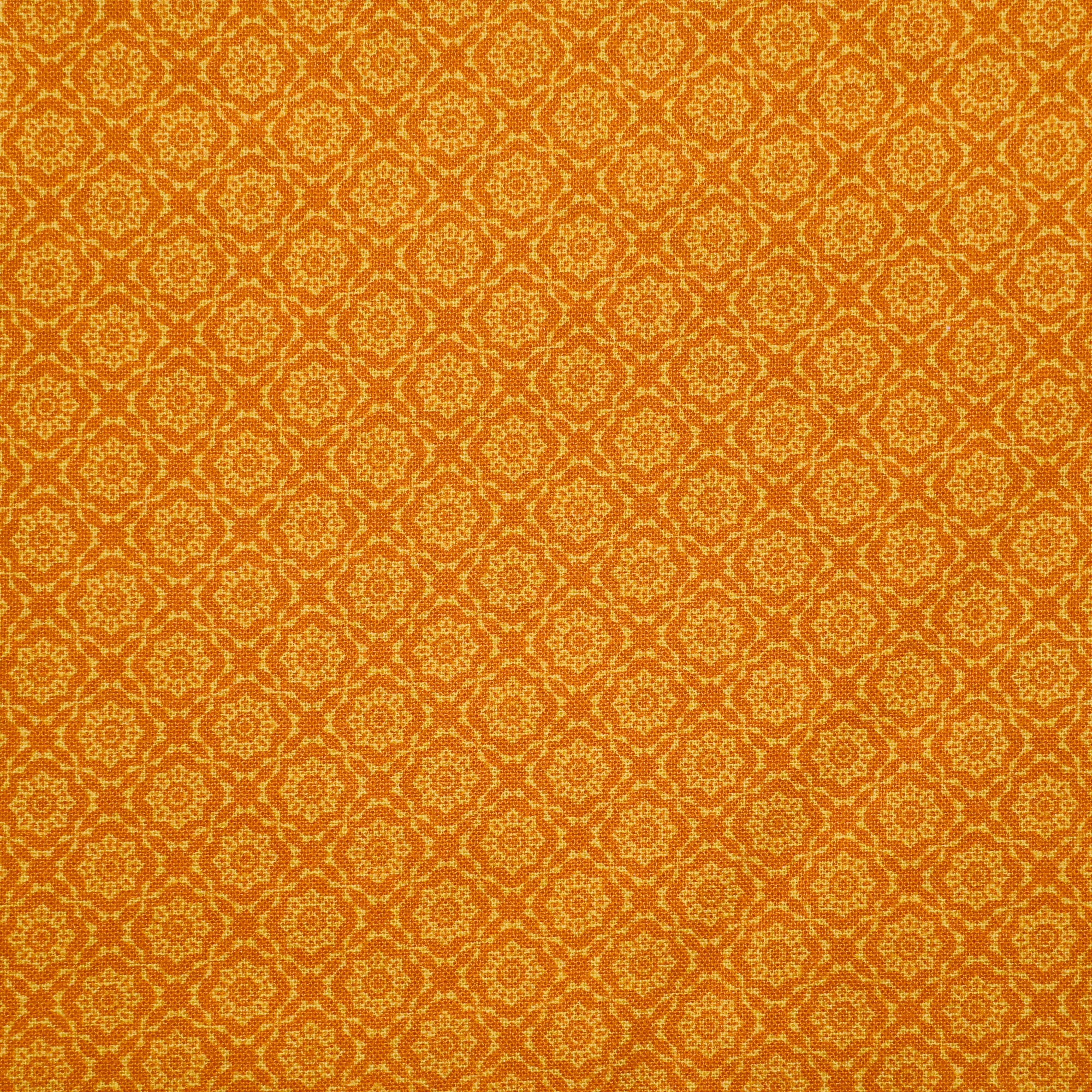 katoen-oranje-met-bloemen/18532