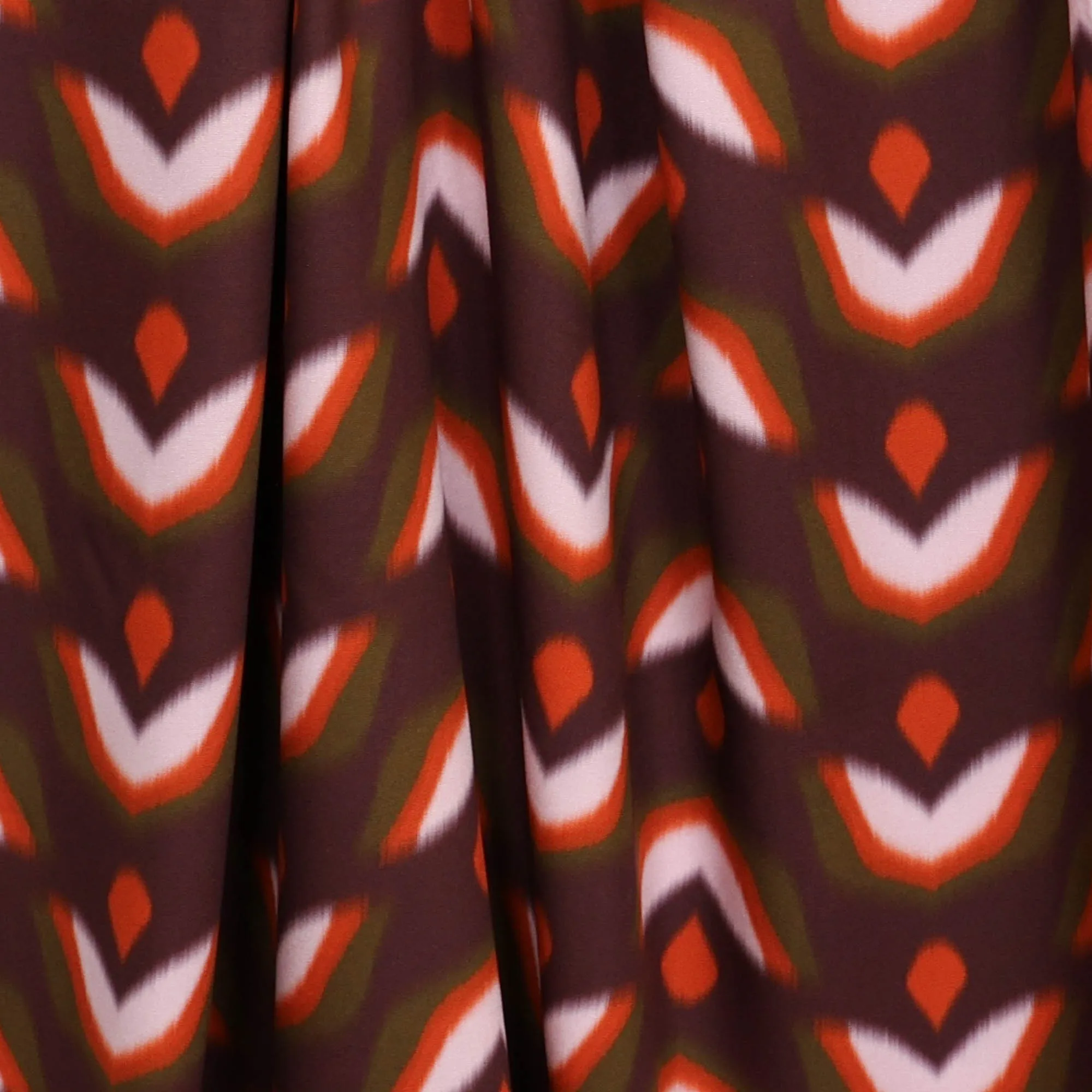 Viscose paars met patroon - A La Ville