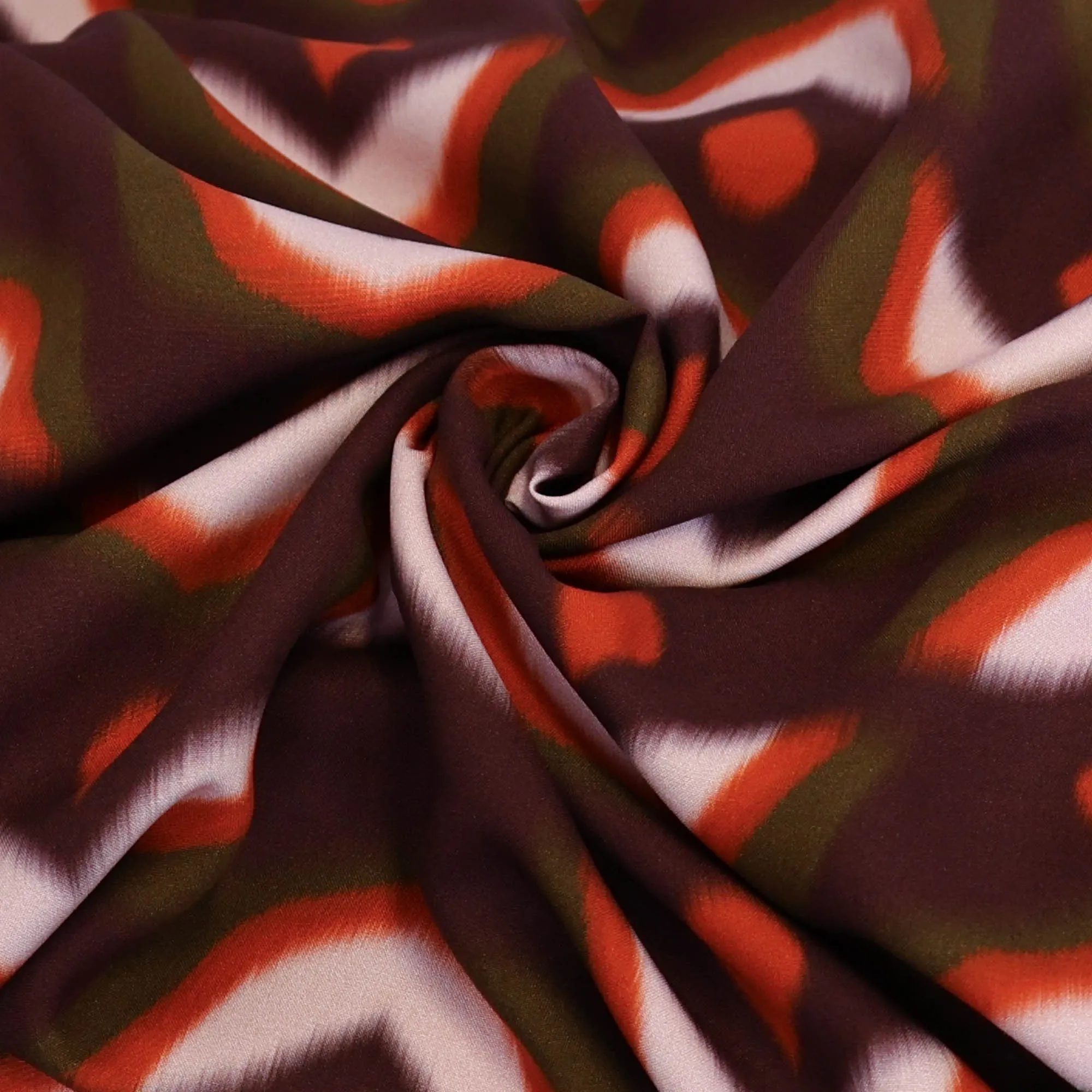 Viscose paars met patroon - A La Ville