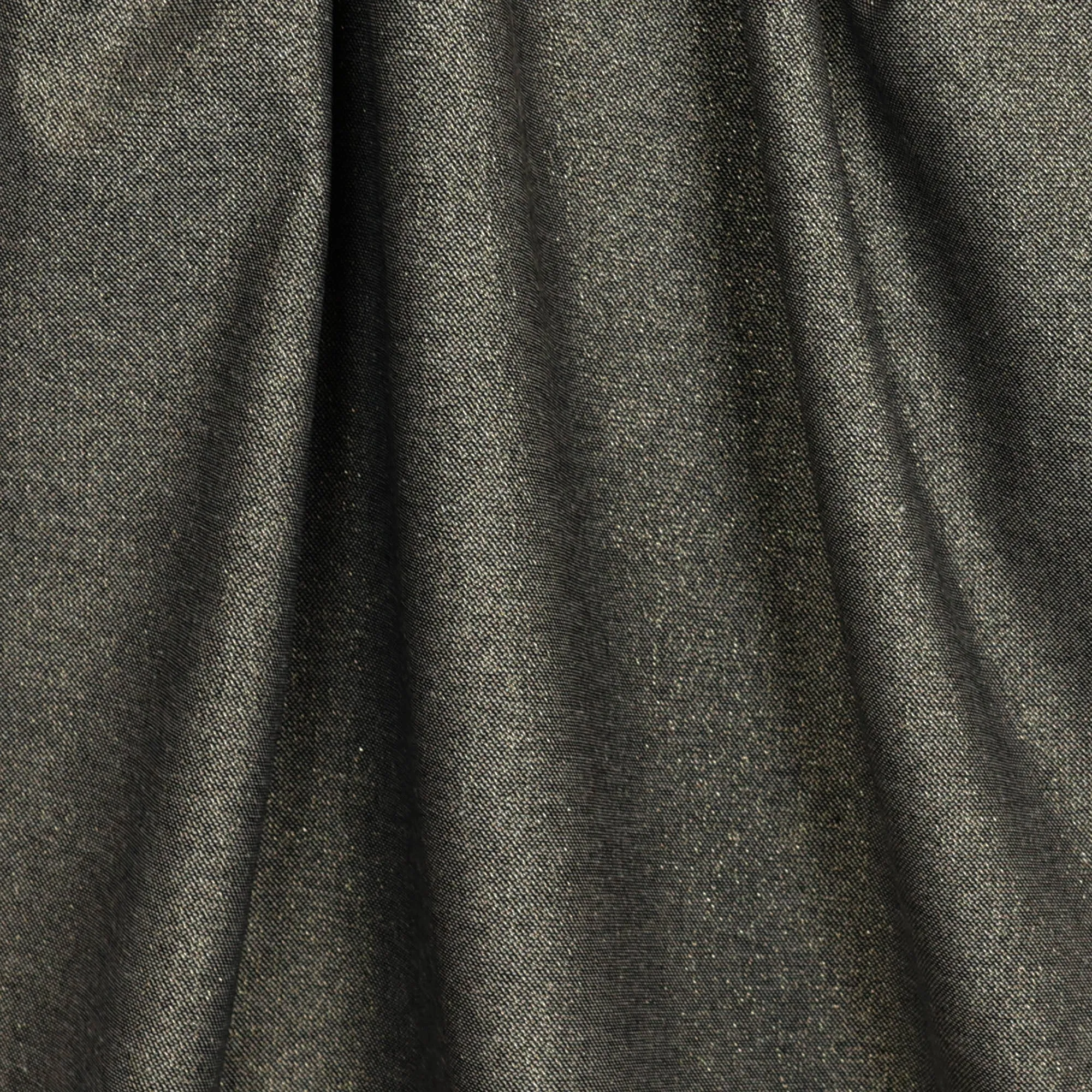 Stretch katoenmengeling grijs met glitter - A La Ville