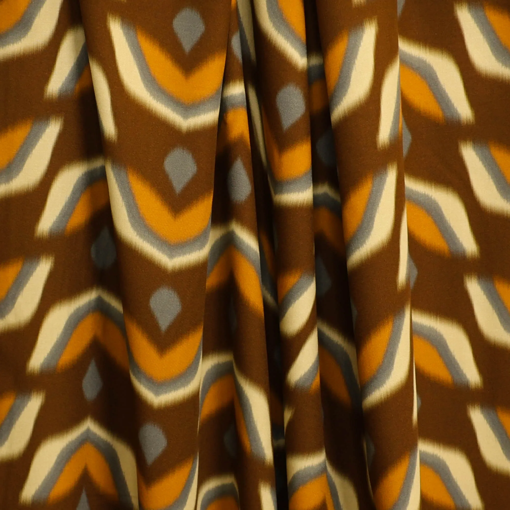 Viscose roest met patroon - A La Ville