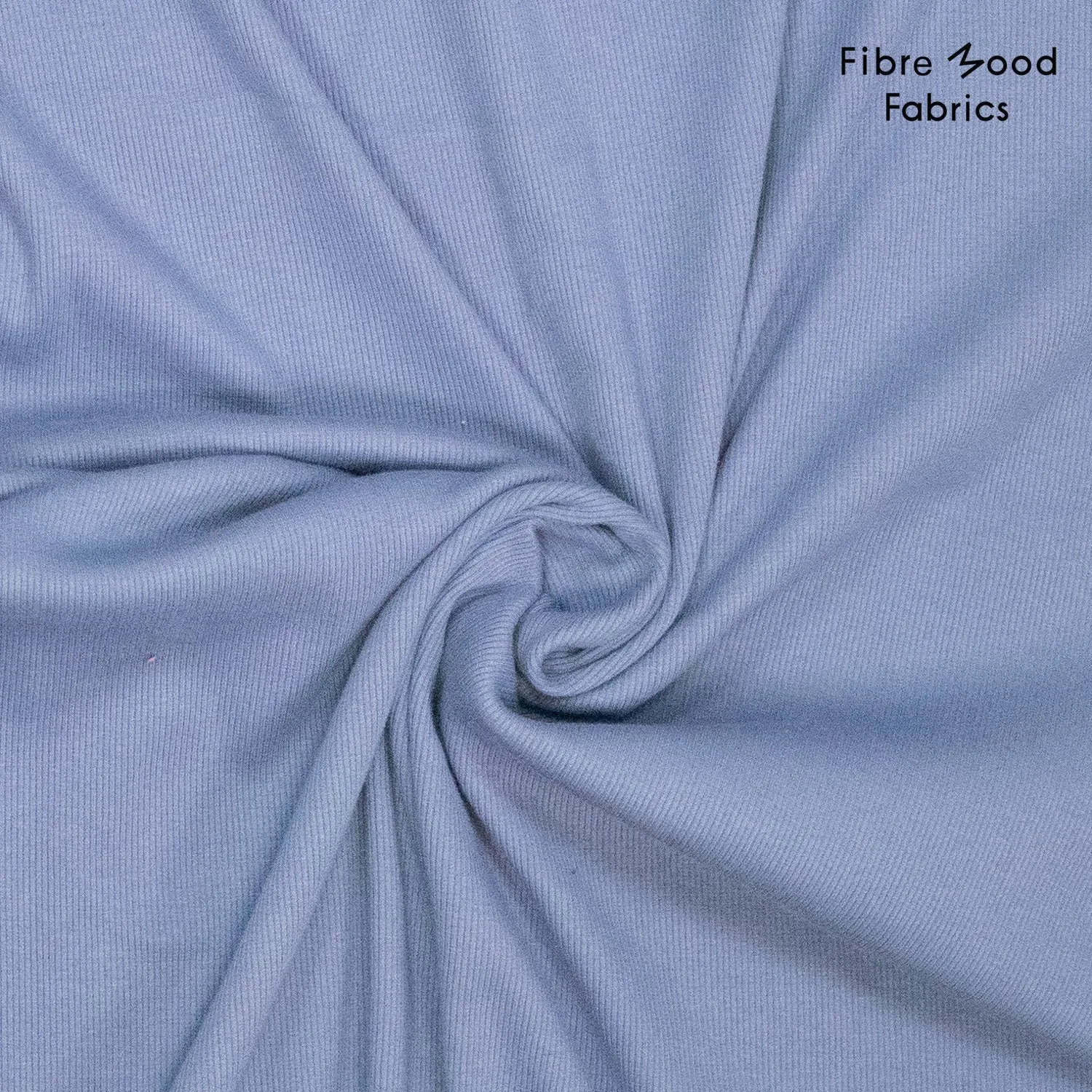 Boordstof rib blauw - Fibre Mood