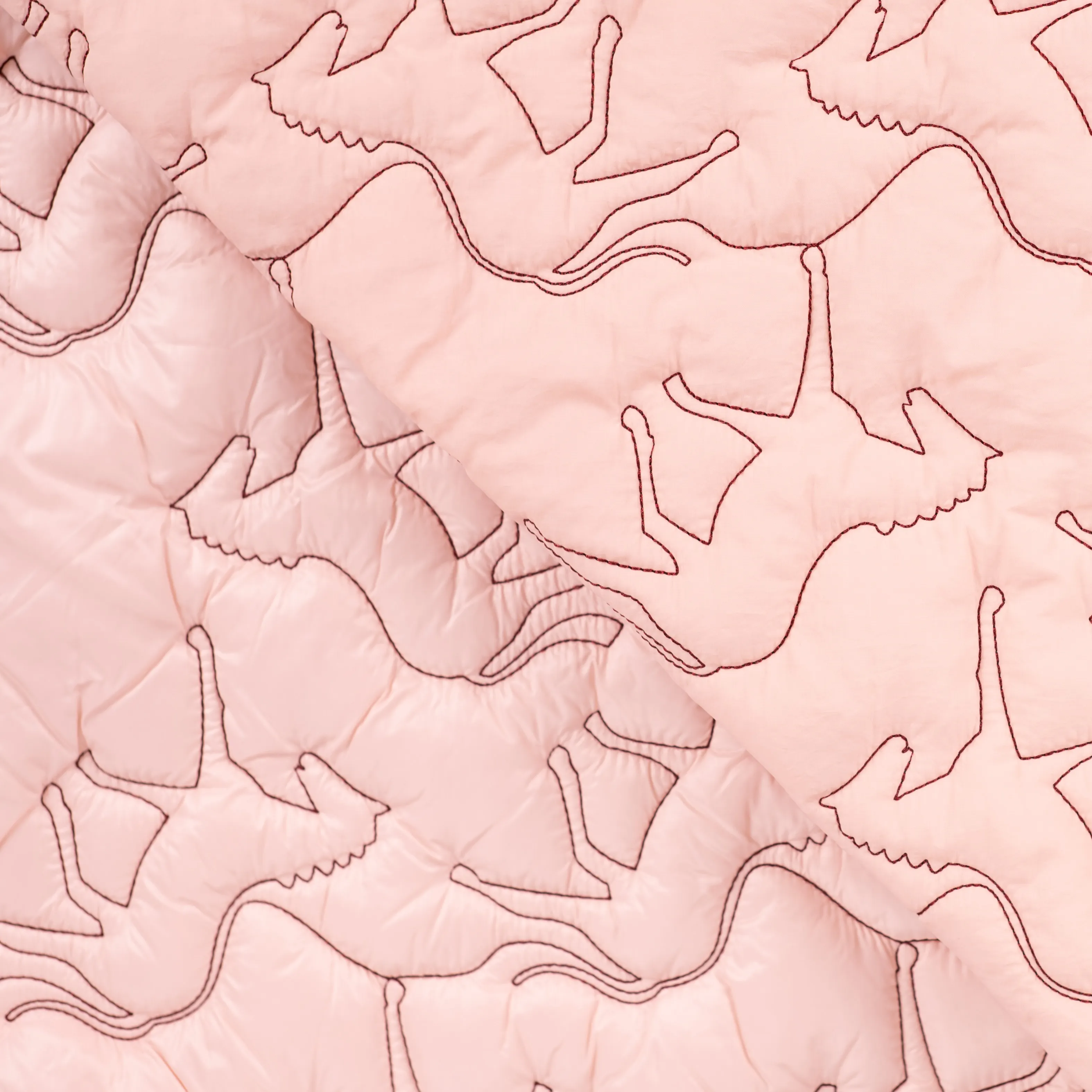 Quilted Embroidery roze met paarden - Qjutie & the Qjutest