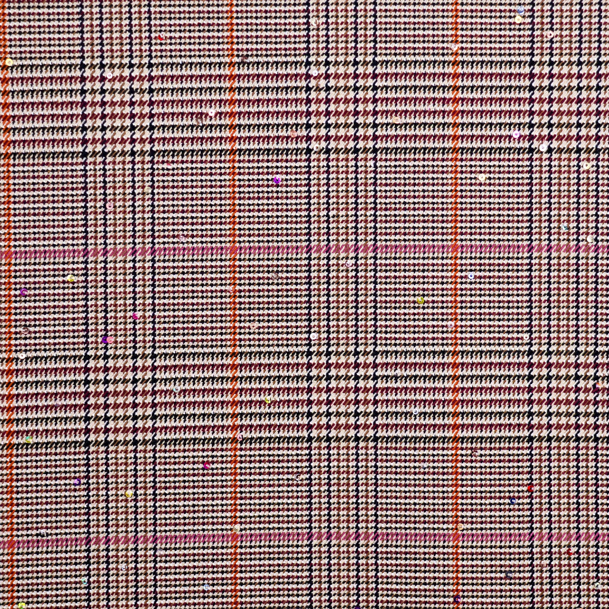 polyester-mengeling-bruin-met-ruiten---knipmode/18704