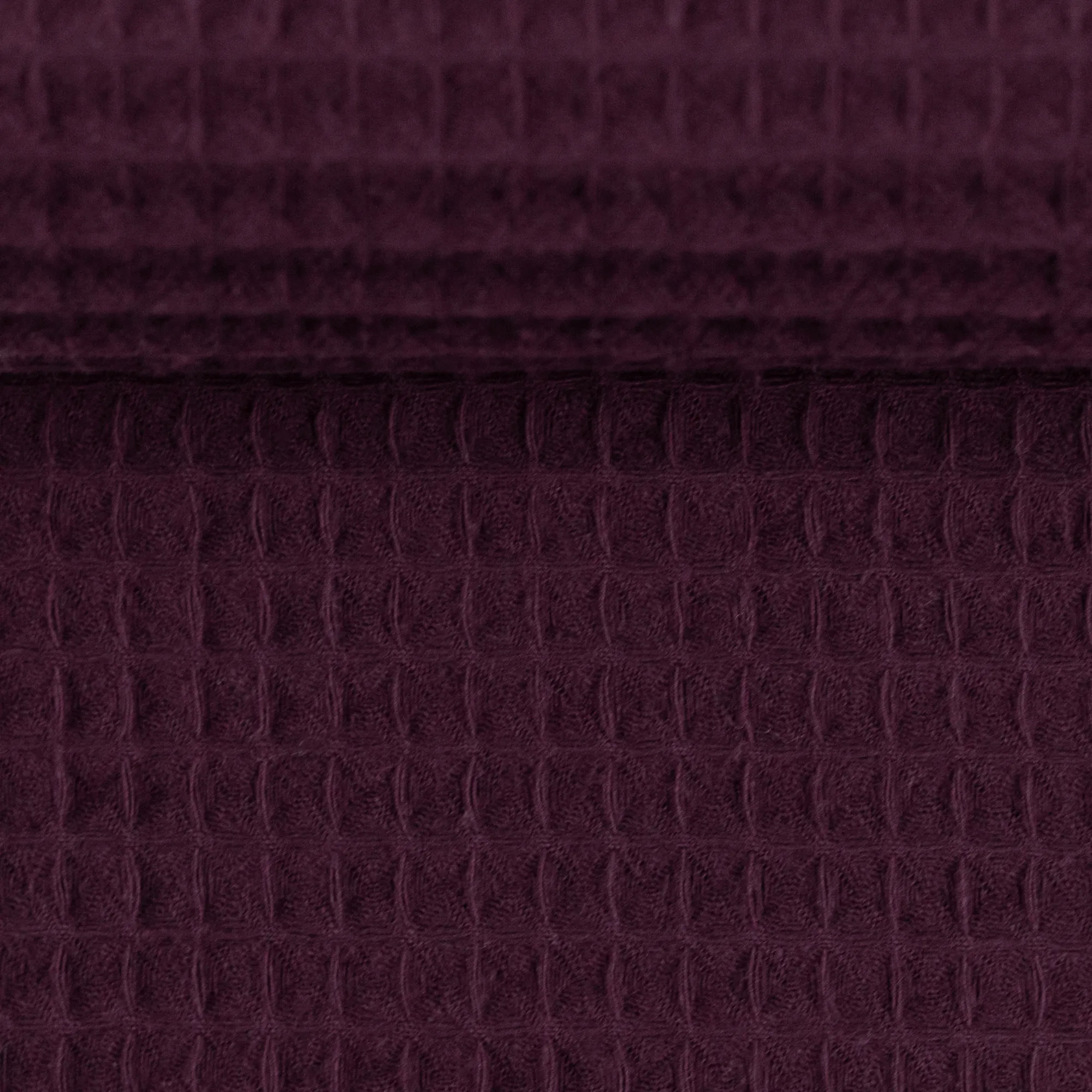 Wafelstof katoen aubergine 'Nelson'