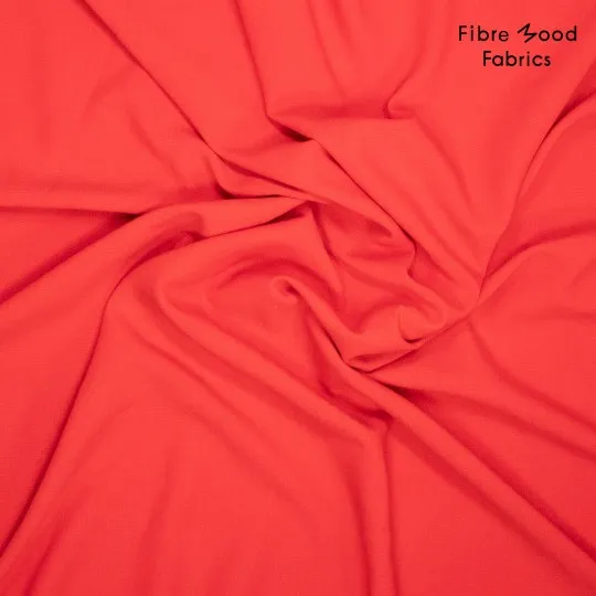 Crêpe effen rood - Fibre Mood