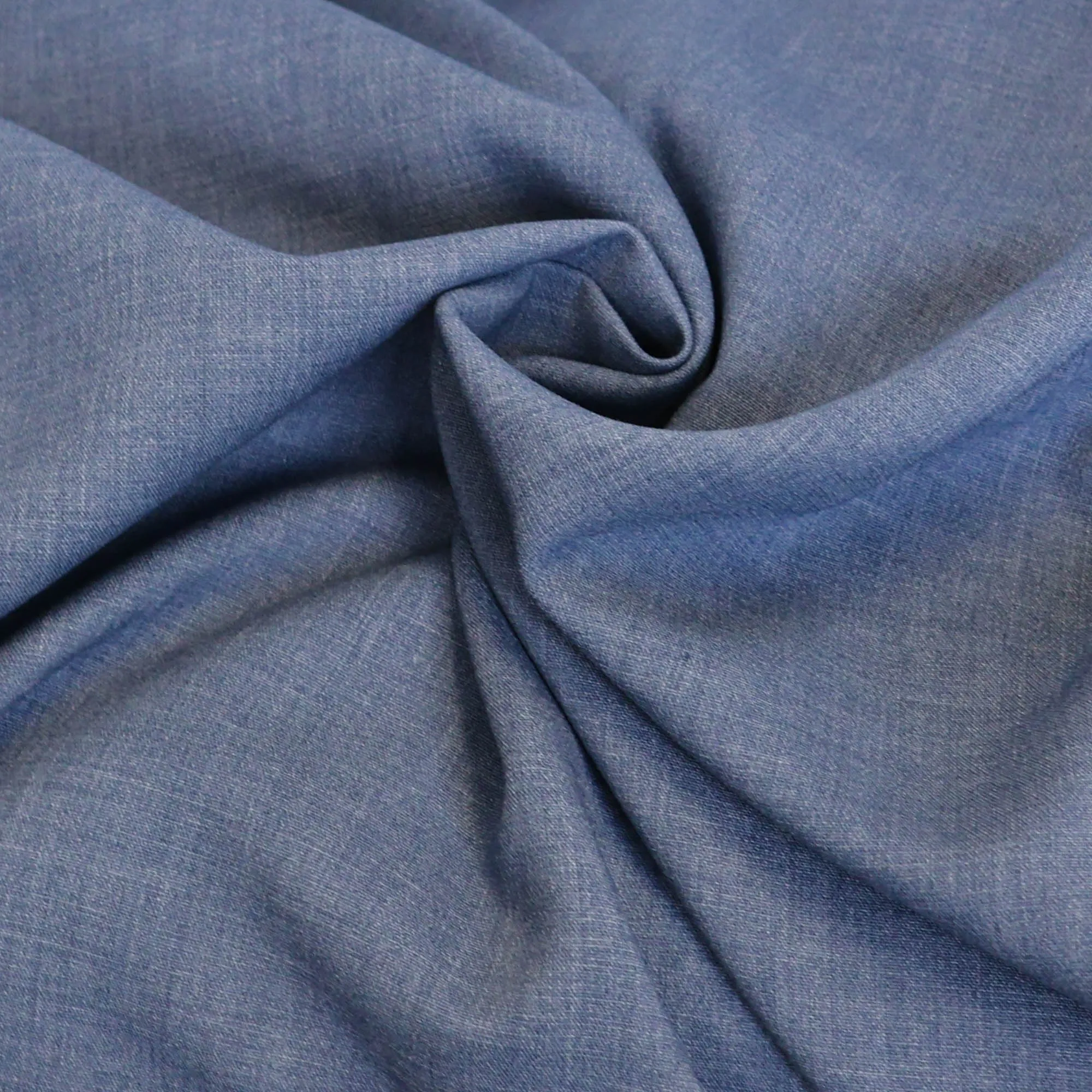 Denim effen blauw - Knipmode