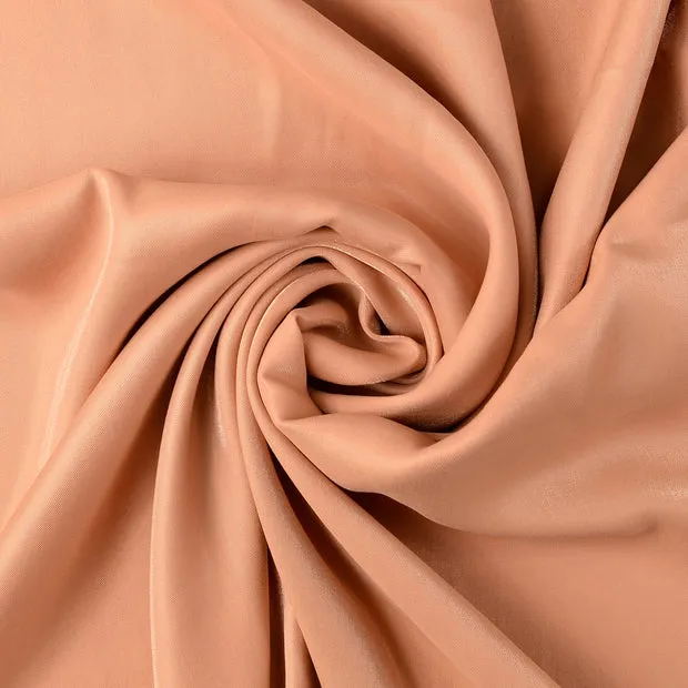 Viscose satijn abrikoos met glans