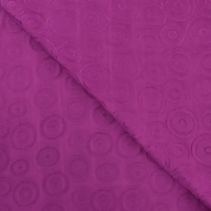 Jacquard fuchsia met cirkelpatroon