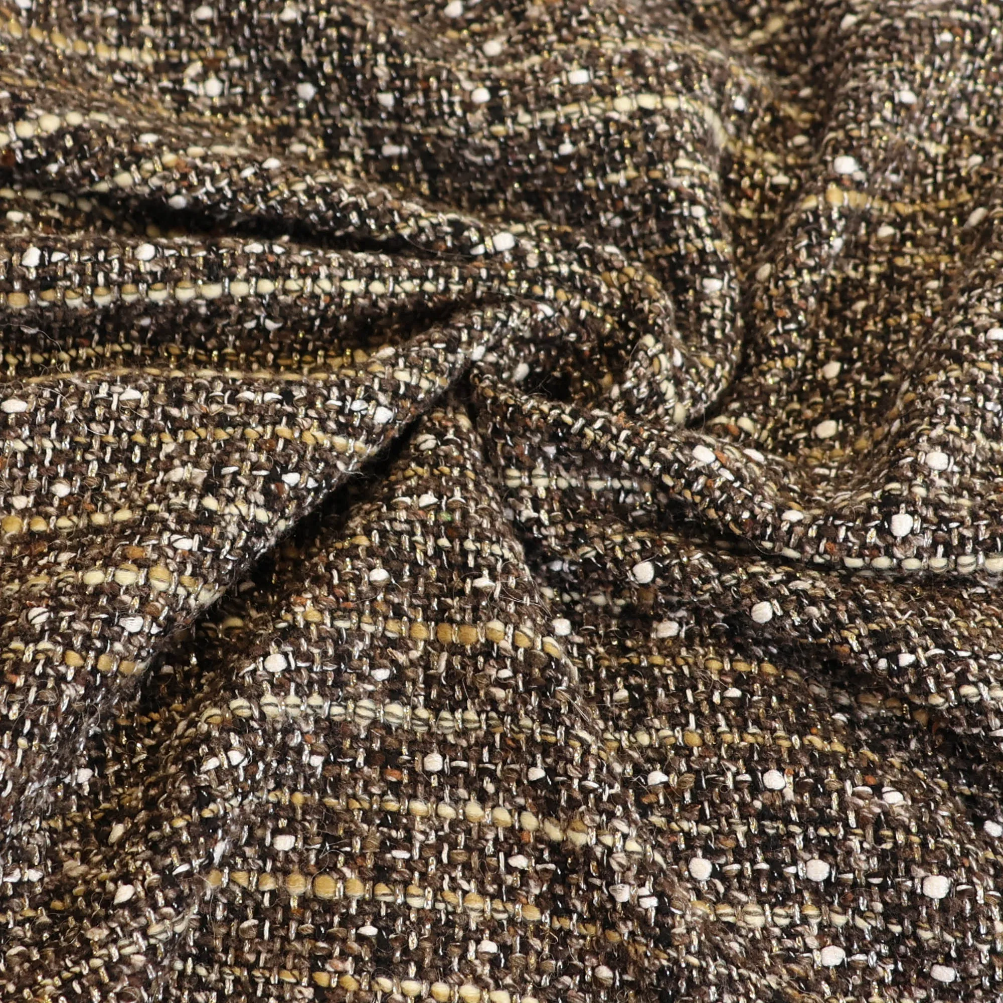 Chanel bouclé lichtbruin