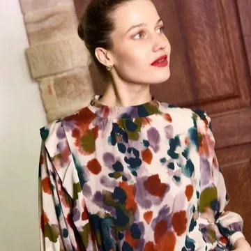 Viscose in warme wintertonen - Atelier Jupe