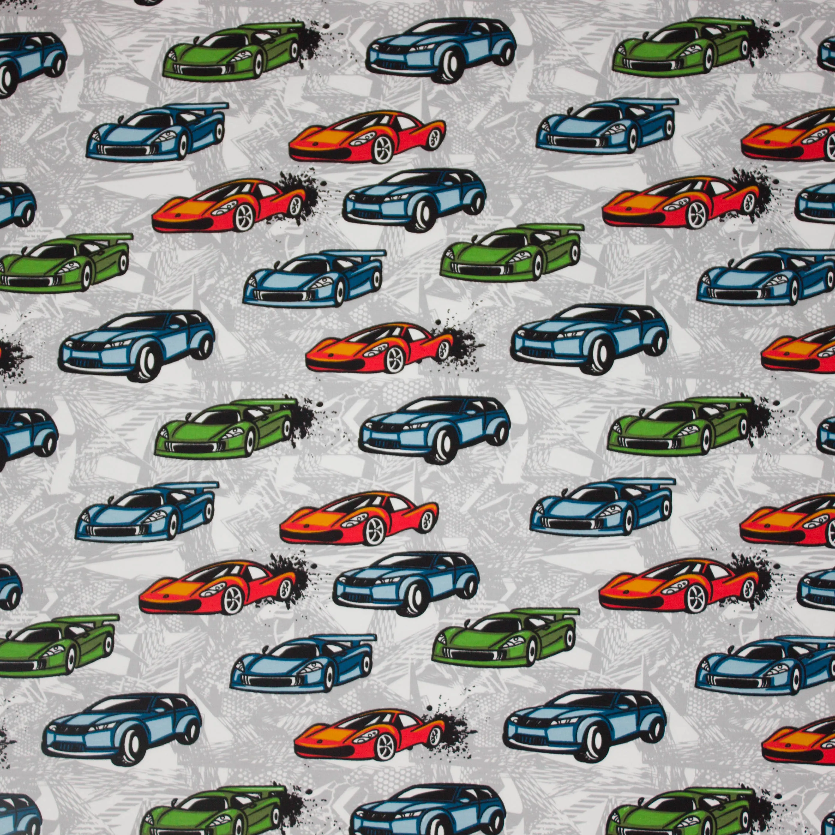 Witte french terry POPPY Racing Cars