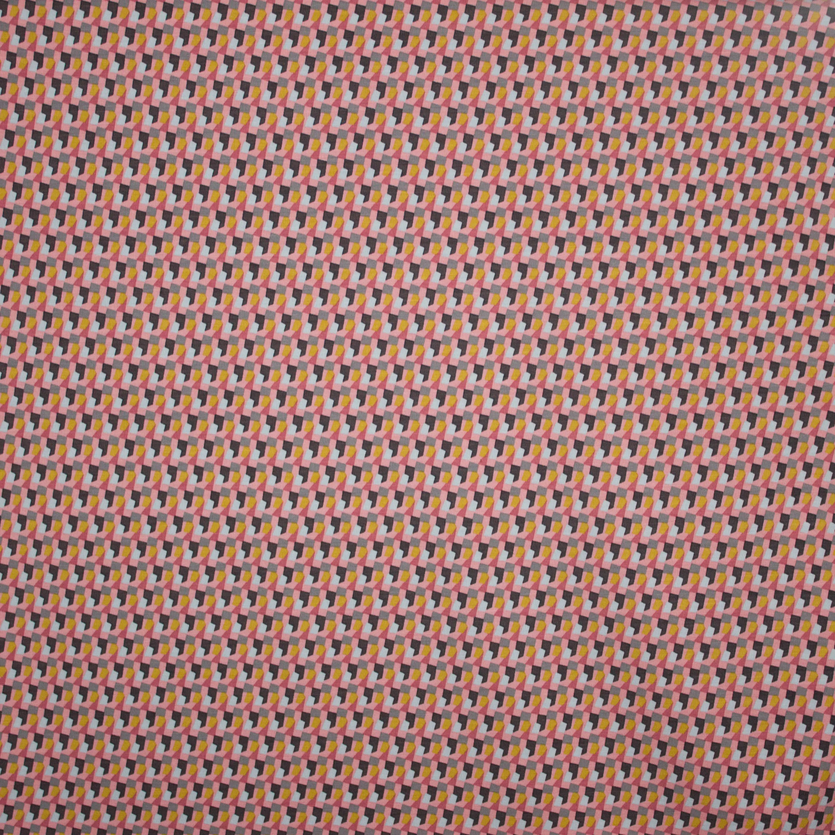 Roze french terry POPPY Modal Squares
