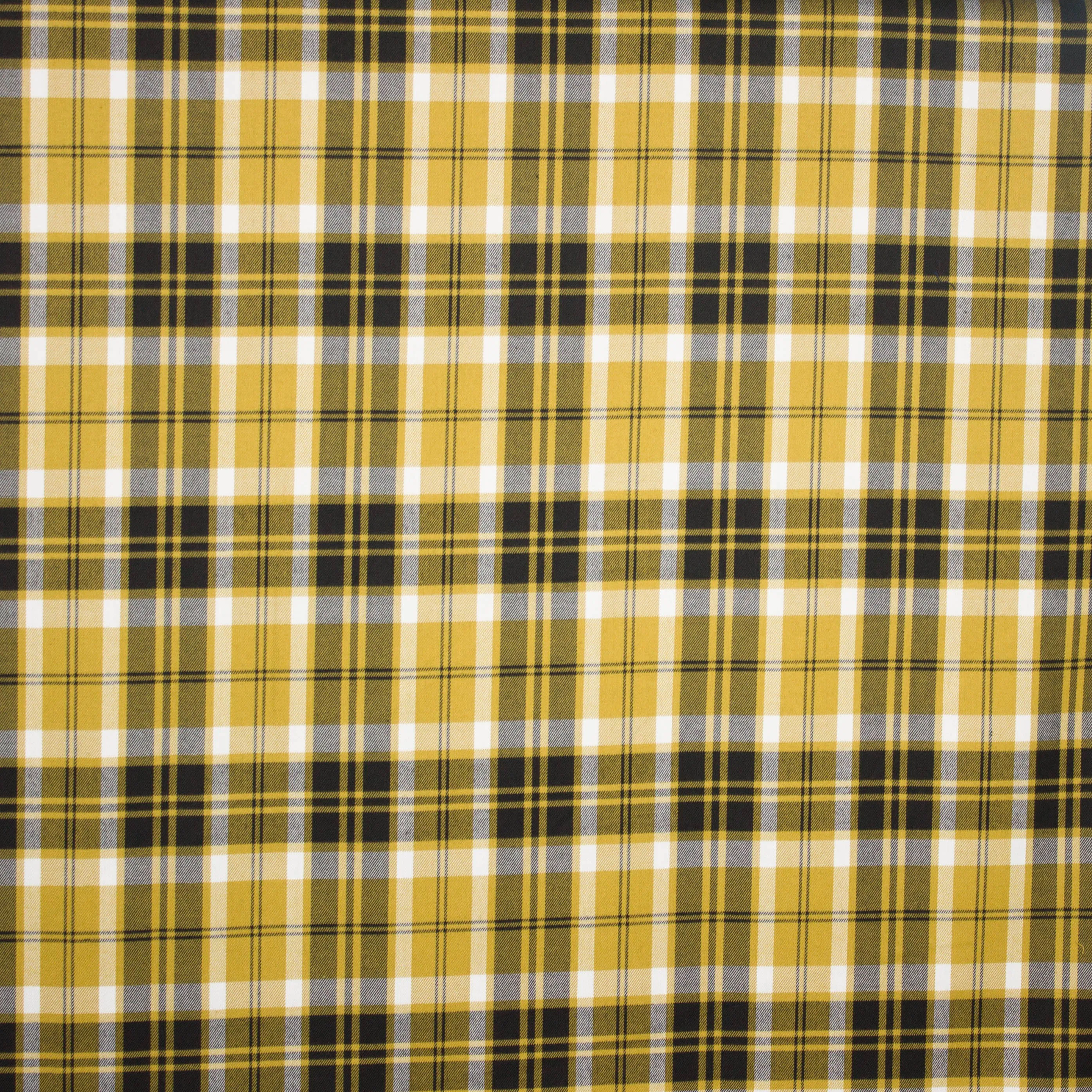 Lichte gele flanel POPPY Tartan Check
