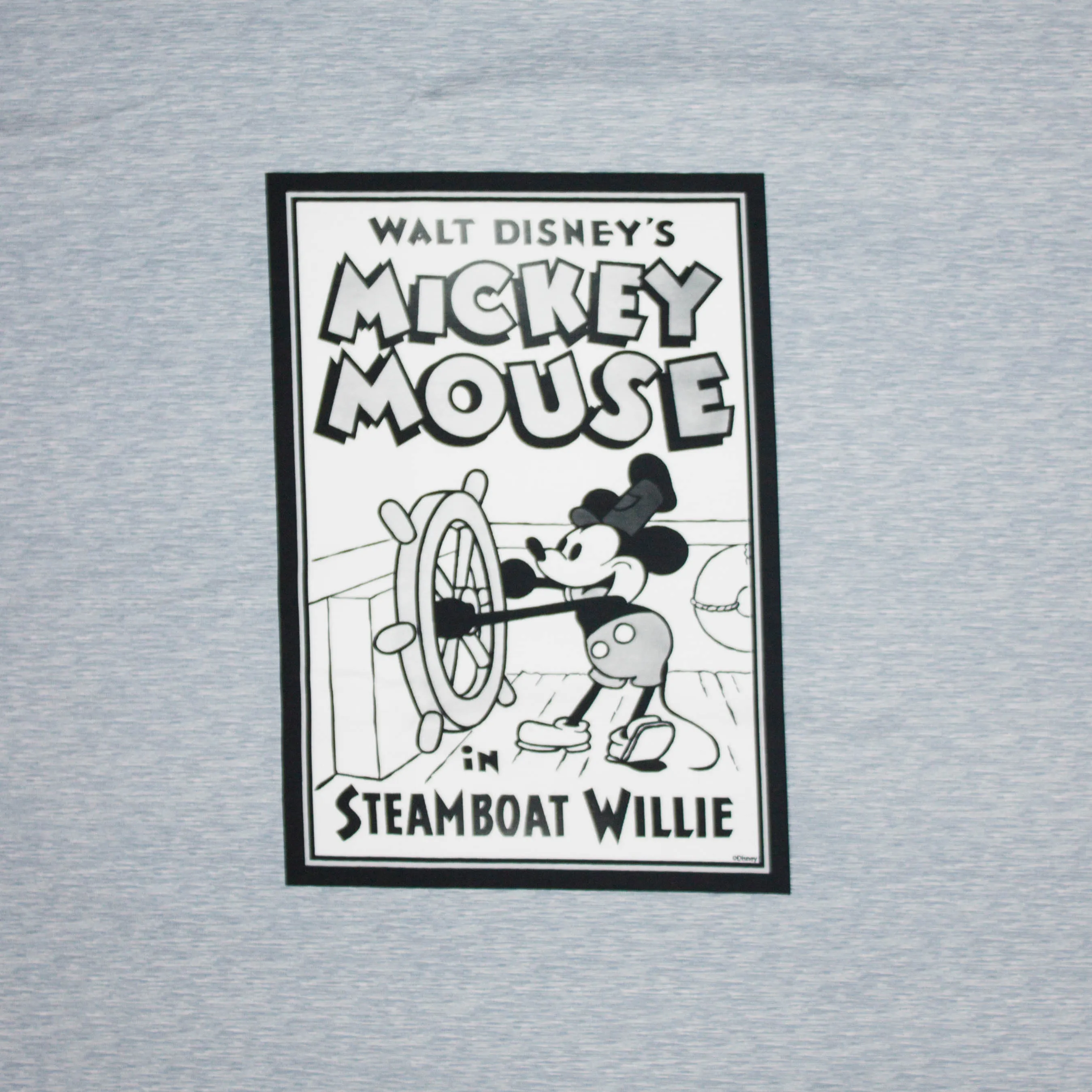 French terry Disney Licentie Mickey in steamboot Willy