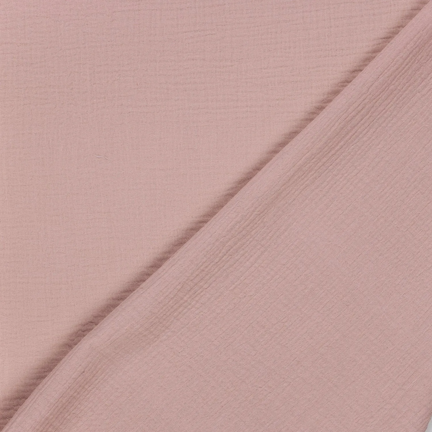 Mousseline effen oudroze