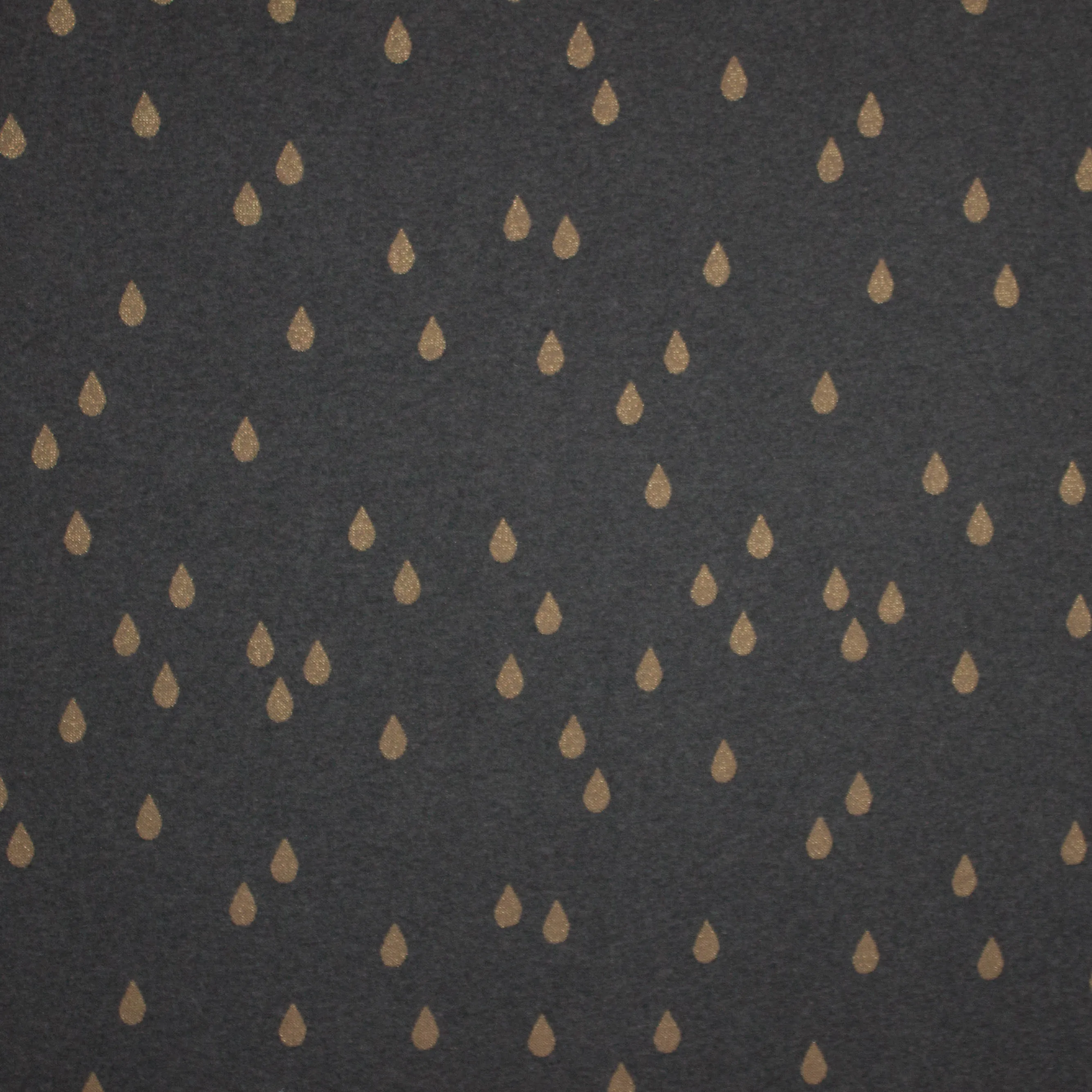 Jacquard tricot in grijs met gouden druppel