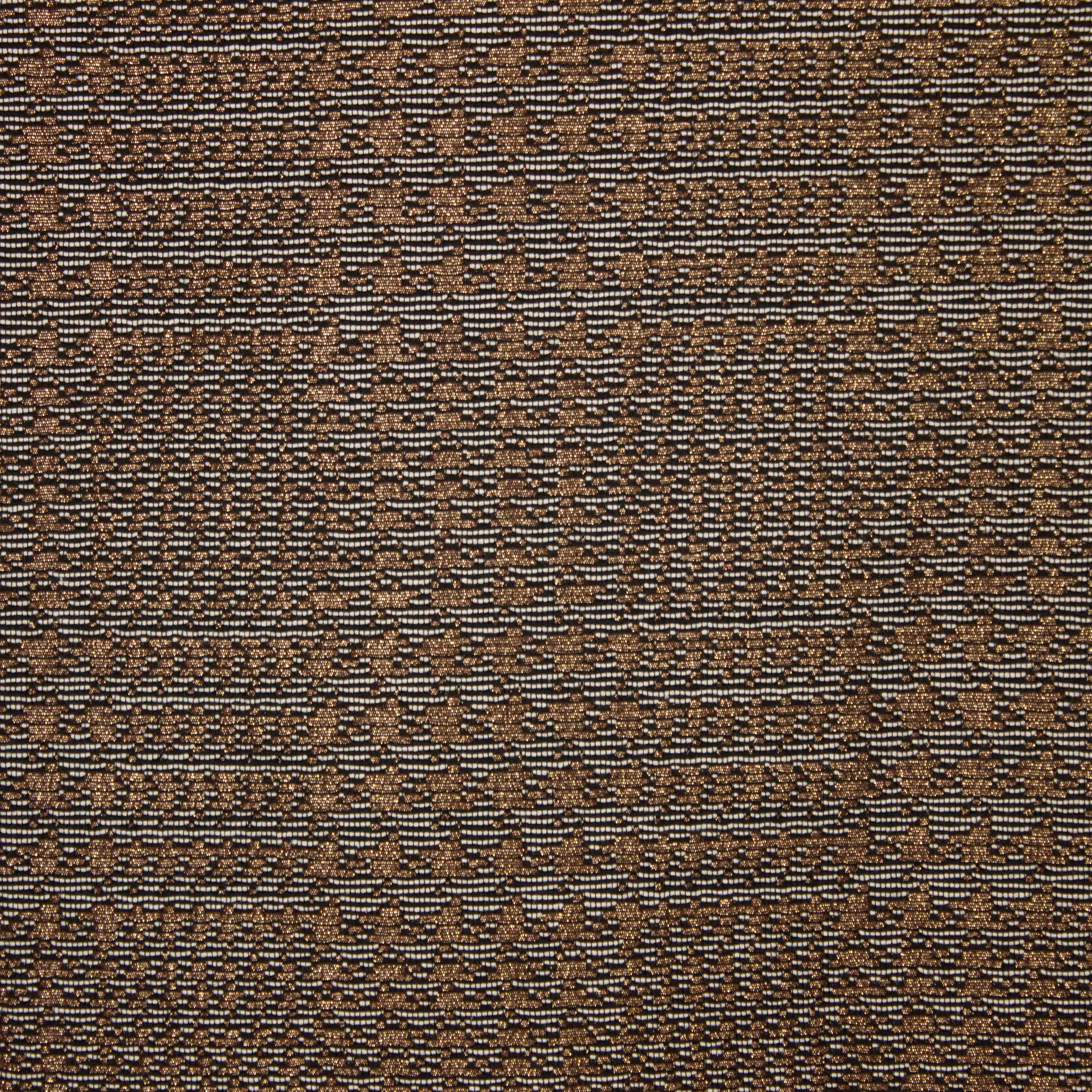 Jacquard met brons geometrisch ruitenpatroon