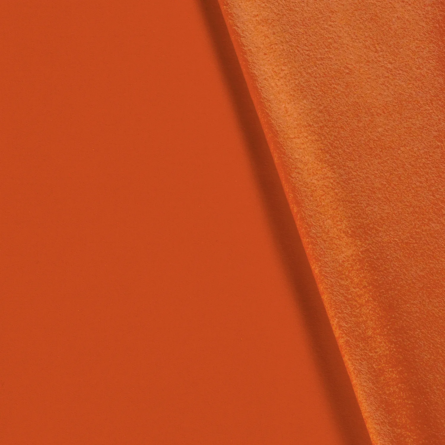 Jogging stof brushed effen oranje